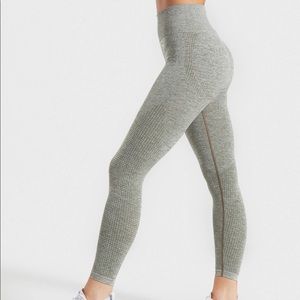 Gymshark Vital Seamless -Khaki Marl- leggings S/M